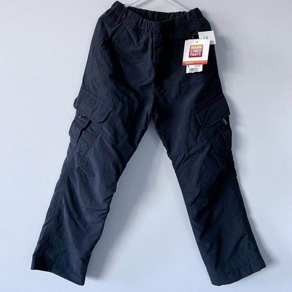 Uniqlo Kids Stretch Fleece Lined Pants NWT (Size S) - like snow / splash pants - Picture 1 of 4